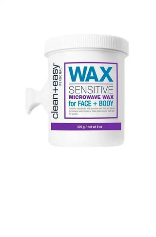 CLEAN & EASY-Sensitive Microwave Wax for Face & Body-8oz