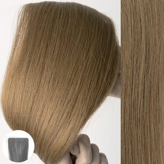 AQUA HAIR EXTENSIONS-#24 Golden Brown - Straight Tape-in-22"