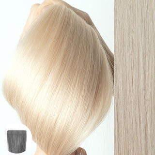 AQUA HAIR EXTENSIONS-#62 Icy Blonde - Straight Tape-in-22"