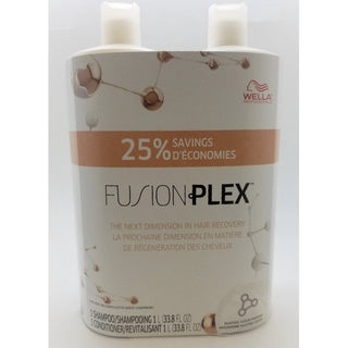 WELLA-FusionPLex Intense Repair Shampoo, Conditioner Liter Duo set-