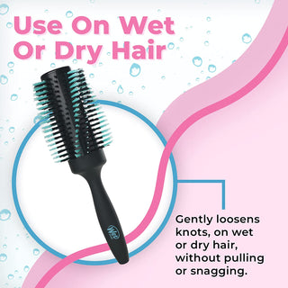 WET BRUSH-Smooth and Shine Round Brush for Thick/Course Hair-2.5"